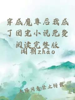 穿成魔尊后我成了團(tuán)寵小說免費(fèi)閱讀完整版